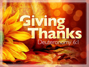 Sermon - Giving Thanks